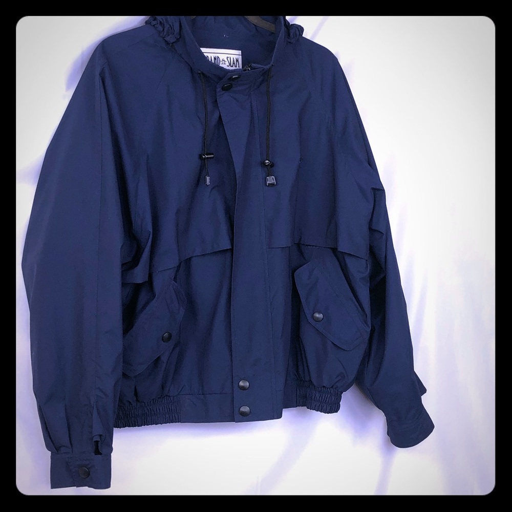 Men’s Grand Slam navy windbreaker